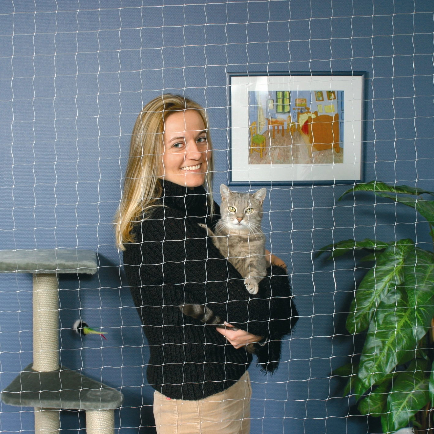 Trixie Kattebeskyttelses net Sort 3x2 m